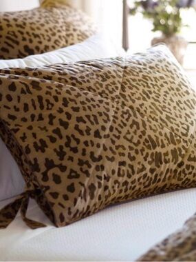 Pottery Barn Leopard Sham (2)